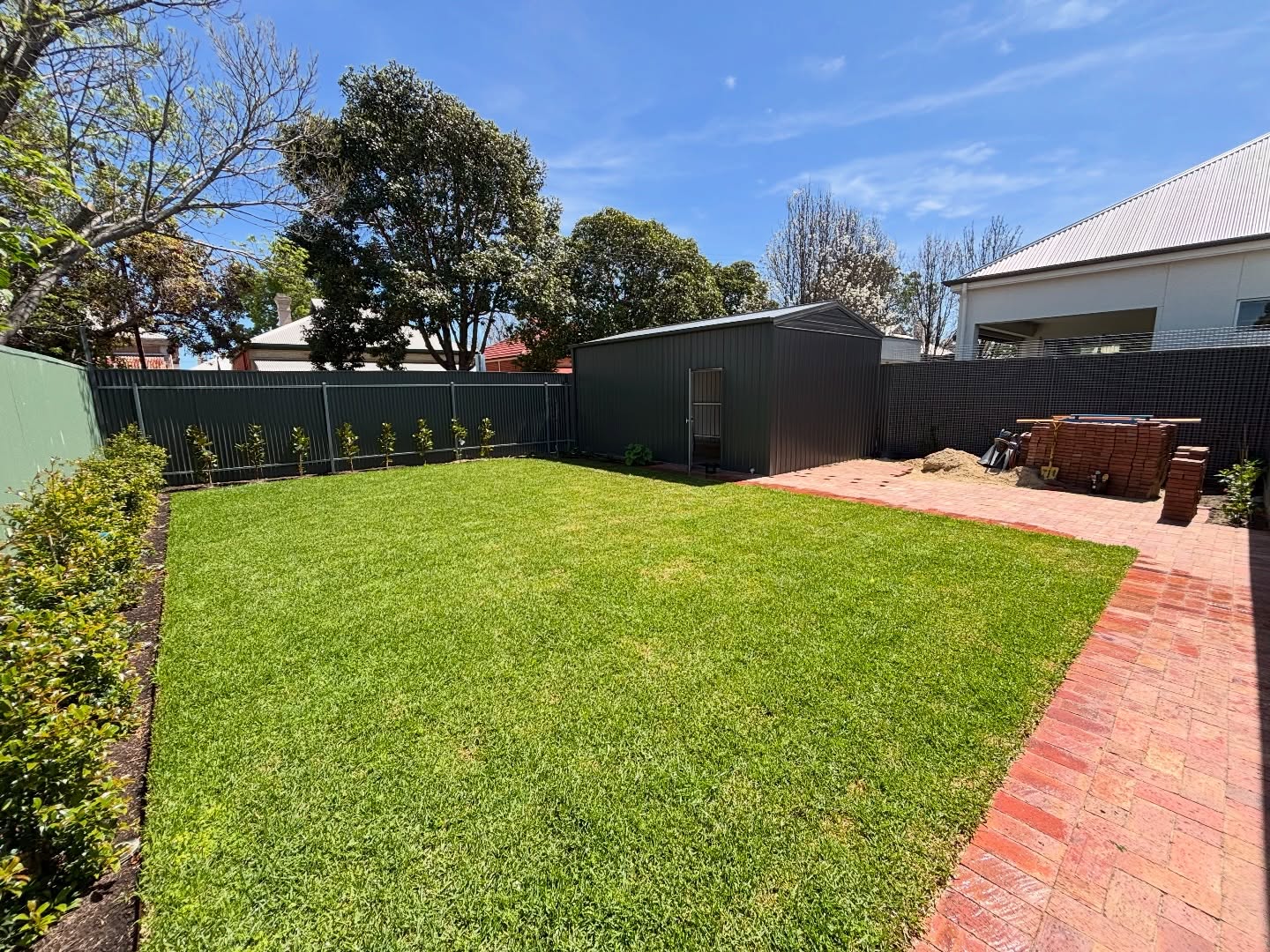 Backyard transformation after